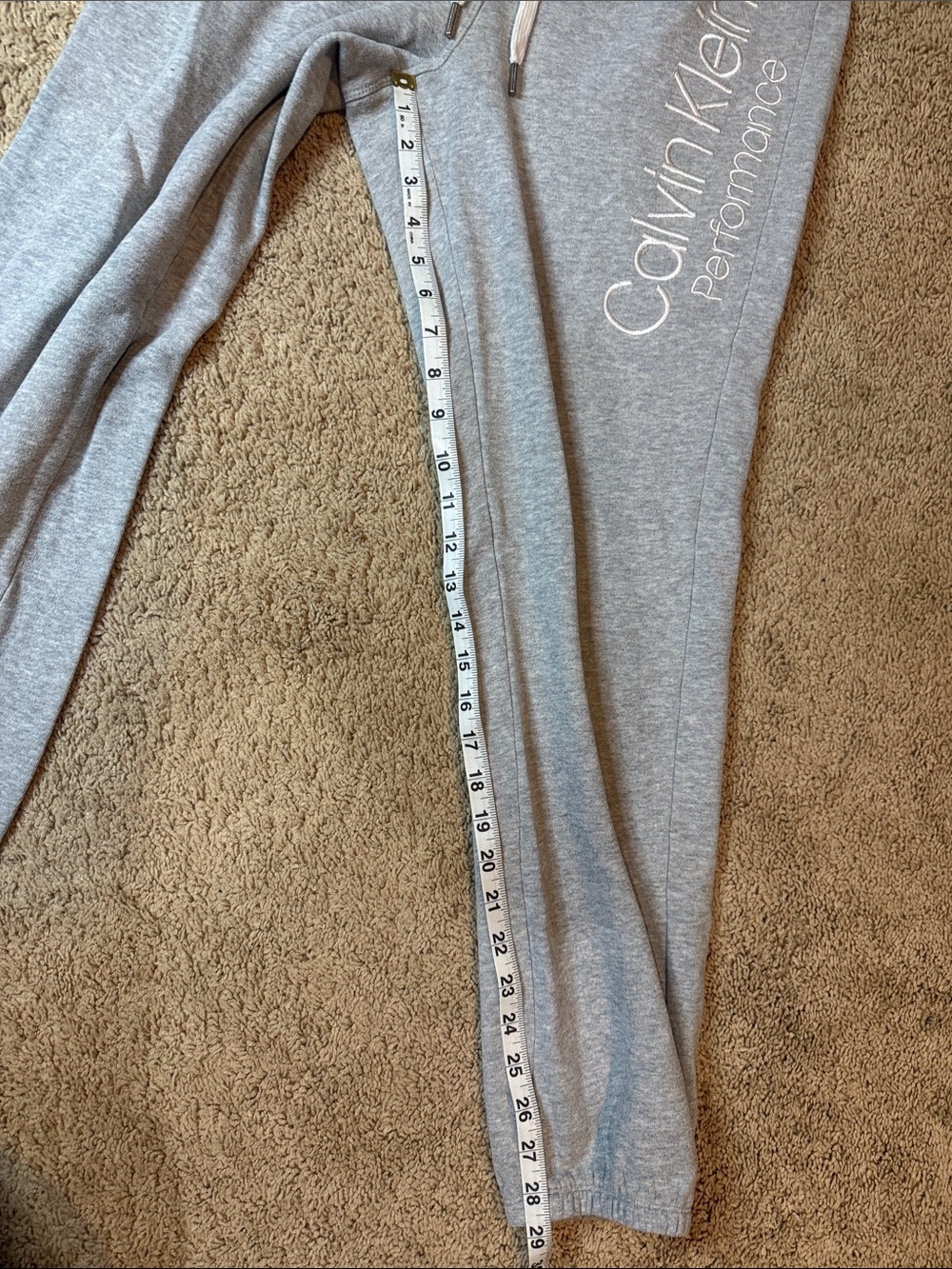 Calvin Klein Light Gray Logo Jogger Sweatpants - Picture 5 of 7